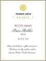 Trader Joe's Paso Robles Reserve Petite Sirah Lot #149 2014 Front Label