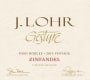 J. Lohr Gesture Zinfandel 2015 Front Label