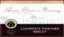 Three Rivers Champoux Vineyard Merlot 2007 Front Label