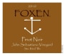 Foxen John Sebastiano Vineyard Pinot Noir 2010  Front Label