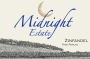 Midnight Cellars Winery Estate Zinfandel 2013 Front Label
