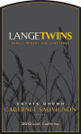 LangeTwins Estate Grown Cabernet Sauvignon 2010 Front Label