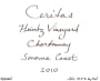 Ceritas Charles Heintz Vineyard Chardonnay 2010 Front Label