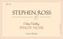Stephen Ross Edna Valley Pinot Noir 2015  Front Label