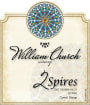 William Church Winery 2 Spires 2007 Front Label