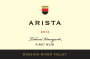 Arista Winery Toboni Vineyard Pinot Noir 2013 Front Label