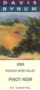 Davis Bynum Russian River Pinot Noir 2005 Front Label