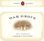 Oak Grove Family Reserve Cabernet Sauvignon 2012  Front Label