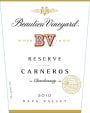 Beaulieu Vineyard Carneros Reserve Chardonnay 2010 Front Label