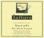 Jaffurs Bien Nacido Vineyard Syrah 2005 Front Label