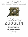 Valentin Zusslin Bollenberg Pinot Noir 2012 Front Label