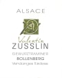 Valentin Zusslin Bollenberg Vendanges Tardives Gewurztraminer 2014 Front Label