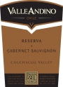 Valle Andino Reserva Cabernet Sauvignon 2013 Front Label
