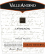 Valle Andino Gran Reserva Carmenere 2010 Front Label