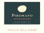 Valle dell'Asso Salento Piromafo Negramaro 2001 Front Label