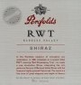 Penfolds RWT Shiraz 1998 Front Label