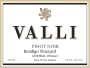 Valli Wines Bendigo Pinot Noir 2012 Front Label