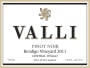 Valli Wines Bendigo Pinot Noir 2011 Front Label
