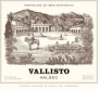 Vallisto Malbec 2011 Front Label