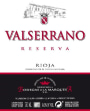 Valserrano Reserva 2002 Front Label