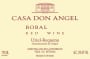 Vera de Estenas Casa Don Angel Bobal 2002 Front Label