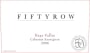 Fiftyrow Vineyards Cabernet Sauvignon 2005 Front Label