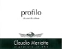 Claudio Mariotto Profilo 2013 Front Label
