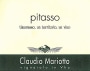 Claudio Mariotto Pitasso 2010 Front Label