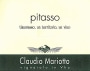 Claudio Mariotto Pitasso 2013 Front Label