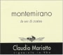 Claudio Mariotto Montemirano Croatina 2013 Front Label