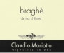 Claudio Mariotto Braghe 2010 Front Label
