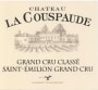 Vignobles Aubert Saint-Emilion Grand Cru Classe Chateau La Couspaude 2013 Front Label