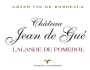 Vignobles Aubert Lalande de Pomerol Chateau Jean de Gue 2015 Front Label