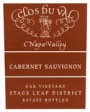Clos du Val Stags Leap District Cabernet Sauvignon 1998 Front Label