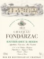 Vignobles Claude Barthe Chateau Fondarzac 2012 Front Label
