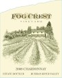 Fog Crest Vineyard Estate Chardonnay 2008 Front Label