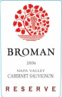 Broman Cellars Reserve Cabernet Sauvignon 2006 Front Label