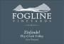 Fogline Vineyards Grist Vineyard Zinfandel 2013 Front Label