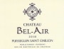Chateau Bel-Air Puisseguin St Emilion  2010 Front Label