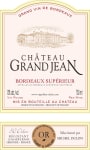 Vignobles Dulon Bordeaux Superieur Chateau Grand Jean 2013 Front Label