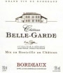 Vignobles Eric Duffau - Chateau Belle-Garde Bordeaux 2012 Front Label