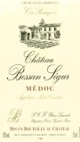 Vignobles Lacombe Chateau Bessan Segur 2001 Front Label