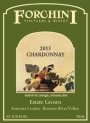 Forchini Vineyards & Winery Forchini Vineyards  Winery Chardonnay 2015 Front Label
