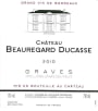 Vignobles M&J Perromat Chateau Beauregard Ducasse 2010 Front Label