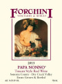 Forchini Vineyards & Winery Papa Nonno Tuscan Style Red 2013 Front Label