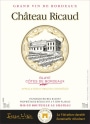 Chateau Ricaud Blaye Cotes de Bordeaux 2012 Front Label