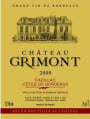 Vignobles Yung Cadillac Cotes de Bordeaux Chateau Grimont 2009 Front Label