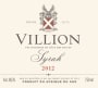 Viljoensdrift Villion Syrah 2012 Front Label