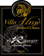 Villa Alme Piave Etichetta Nera El Rasego Raboso 2006 Front Label