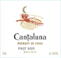 Vina Cantaluna S.A. Central Valley Pinot Noir 2008 Front Label